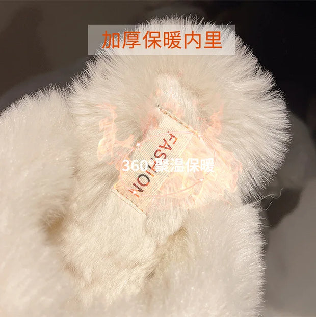 SkinSparkle ® Y2K Kawaii Miniso Hello Kitty Plüsch-Slipper ✨