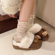 SkinSparkle ® Y2K Kawaii Miniso Hello Kitty Plüsch-Slipper ✨