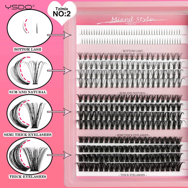 SkinSparkle® Lash Set L