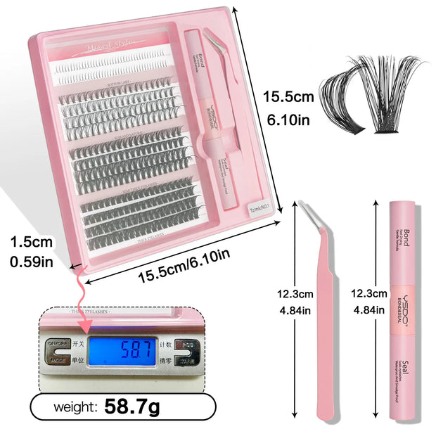SkinSparkle® Lash Set L